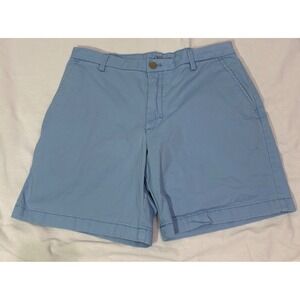 IZOD Saltwater Stretch Men's Blue Chino Flat Front Casual Summer Preppy‎ 30W
